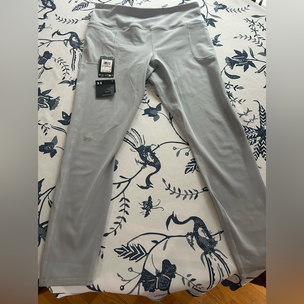 Under Armour Heather Gray Full-Length Leggings